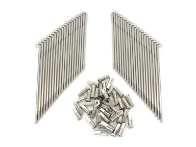 16in. Spokes - Stainless Steel. Fits Original Style H-D Deep Drop Center Rim when used in conjunction with 1936-1996 H-D style Rear Hub or H-D Style Wide Glide Front Hub.