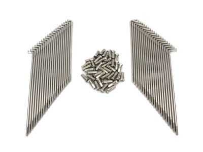 19in. Spokes - Stainless Steel. Fits Original Style H-D Deep Drop Center Rim when used in conjunction with Narrow Glide Hub 1973up & OEM H-D Mid Glide Front Hub 2006up.