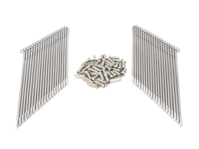 21in. Spokes - Stainless Steel. Fits Original Style H-D Drop Center Rims & Genuine H-D Smooth Profile Rims when used in conjunction with 1997up H-D style Wide Glide Front Hub.