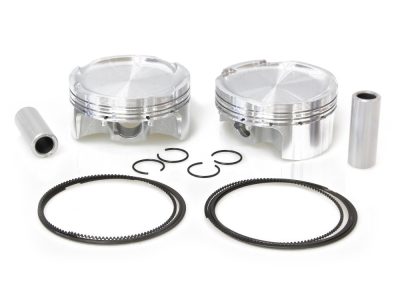 Std Pistons with 9.5:1 Compression Ratio. Fits V-Rod 2002-2007 Stock Bore/Stock Stroke.