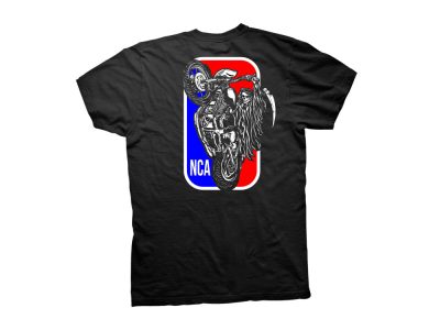 Crooked Clubhouse Black NCA Short Sleeve Tee. Medium.