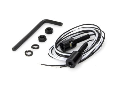 Number Plate Auxillary LED White Light Bolts - Black.