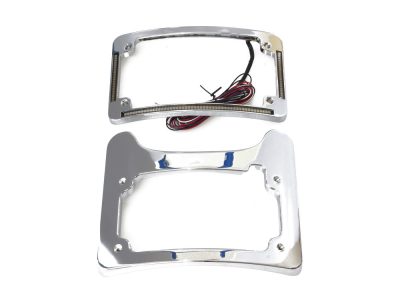 Turn Signal Eliminator Kit - Chrome with Amber LED's for Turn Signals. Fits Most Touring 2014-2024