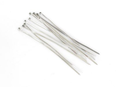 Chrome Zip Ties - 6in. Long. Pack of 10.