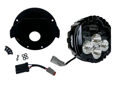 Shark Demon LED Headlight Kit - Black. Fits Softail Low Rider ST & El Diablo 2022up