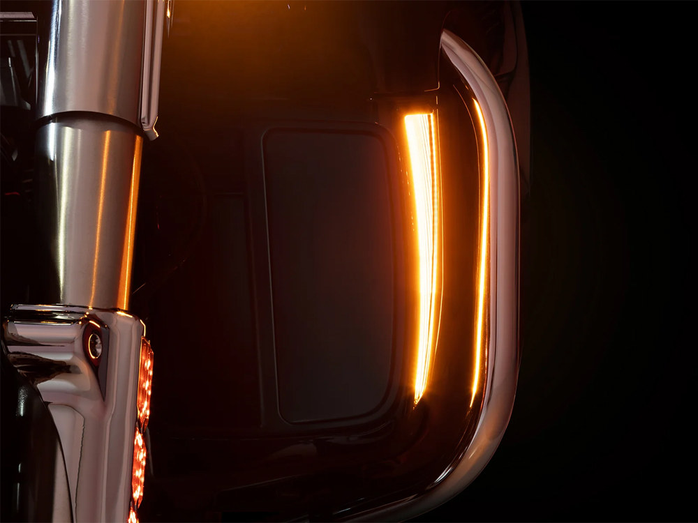 Fang Lower Fairing LED Lights - Black. Fits Touring 2014up with Lower Fairing - Image 4