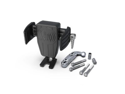 Cybercharger Wireless Smartphone Holder - Chrome Perch Mount