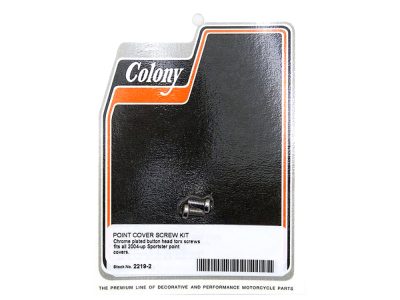 Button Head Points Cover Bolts - Chrome. Fits Sportster 2004-2021
