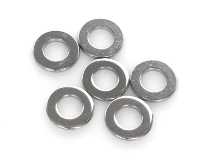 3/8in. Flat Washer - Chrome. Pack 6.