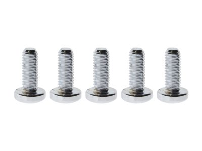 Rear Disc Rotor Bolts - Chrome. Fits H-D Big Twin 1997up & Sportster 1997-2021
