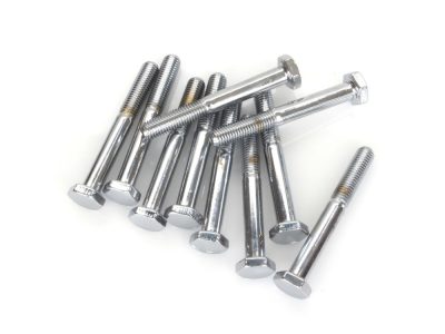 1/4-28 x 2in. UNF Hex Head Bolt - Chrome. Pack 10.