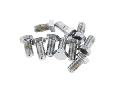 3/8-24 x 3/4in. UNF Hex Head Bolts - Chrome. Pack 10.