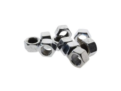 3/8-24 UNF Hex Nuts - Chrome. Pack 10.