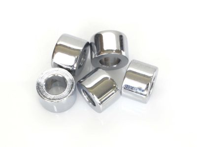3/8in. ID x 1/2in. Wide Steel Spacers - Chrome. Pack 5.