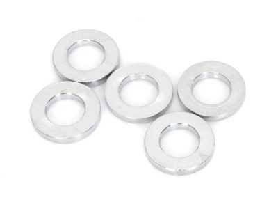 1/2in. ID x 1/8in. Wide Steel Spacers - Chrome. Pack 5.