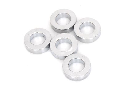 1/2in. ID x 1/4in. Wide Steel Spacers - Chrome. Pack 5.