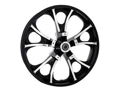 21in. x 3.50in. wide Largo 3D Wheel with Front Hub - Black Cut. Fits Touring 2008up with ABS