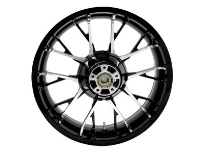 18in. x 5.50in. wide Marlin 3D Wheel with Rear Hub - Black Cut. Fits Touring 2009up with ABS