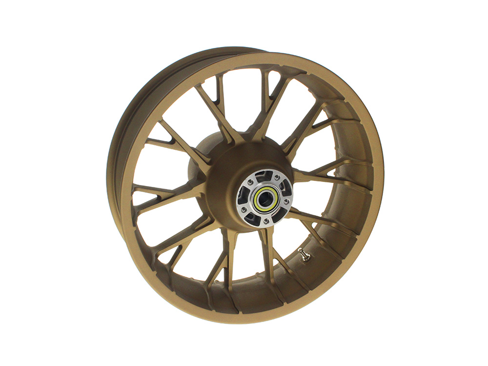 18in. x 5.50in. wide Marlin 3D Wheel with Rear Hub - Bronze. Fits Touring 2009up with ABS
