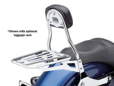Short Quick Detachable Sissy Bar Kit - Chrome. Fits Dyna 2006-2017.