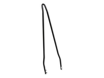 30in. Tall Attitude Stick Sissy Bar Upright - Black. Fits 6.88in. - 8.75in. Wide Side Plates.