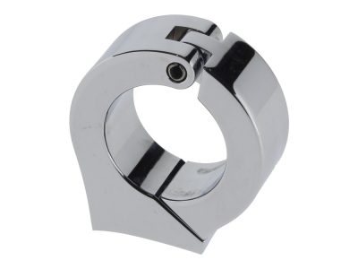 Cup Mounting Bracket - Chrome. Fits 1-1/4in. Diameter Handlebars using Dakota 3-3/8in. Gauge Cup.