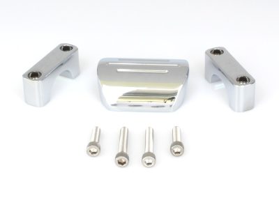 Speedo Bracket - Chrome. Fits 1in. Diameter T-Bars using Dakota MCL, MCV or MLX Series Gauges.