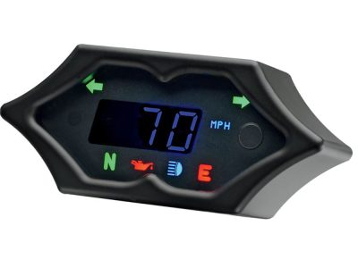 4-1/4in. x 2in. Spike KPH Speedometer - Black.