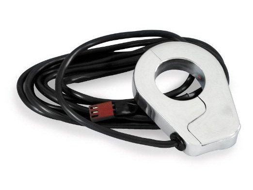 Rear Wheel Speed Sensor - Polished. Clamps Around Axle Spacer.