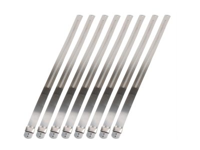 1/2in. Wide x 9in. Long Stainless Low Profile Ladder Tie - Pack 8