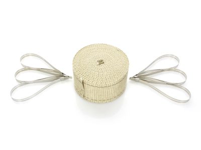 Tan Heat Wrap. 2in. Wide x 25 Foot Roll with Locking Ties.