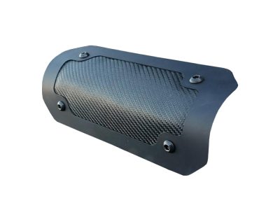 8in. Universal Flexible Exhaust Heatshield - Double Black Onyx.