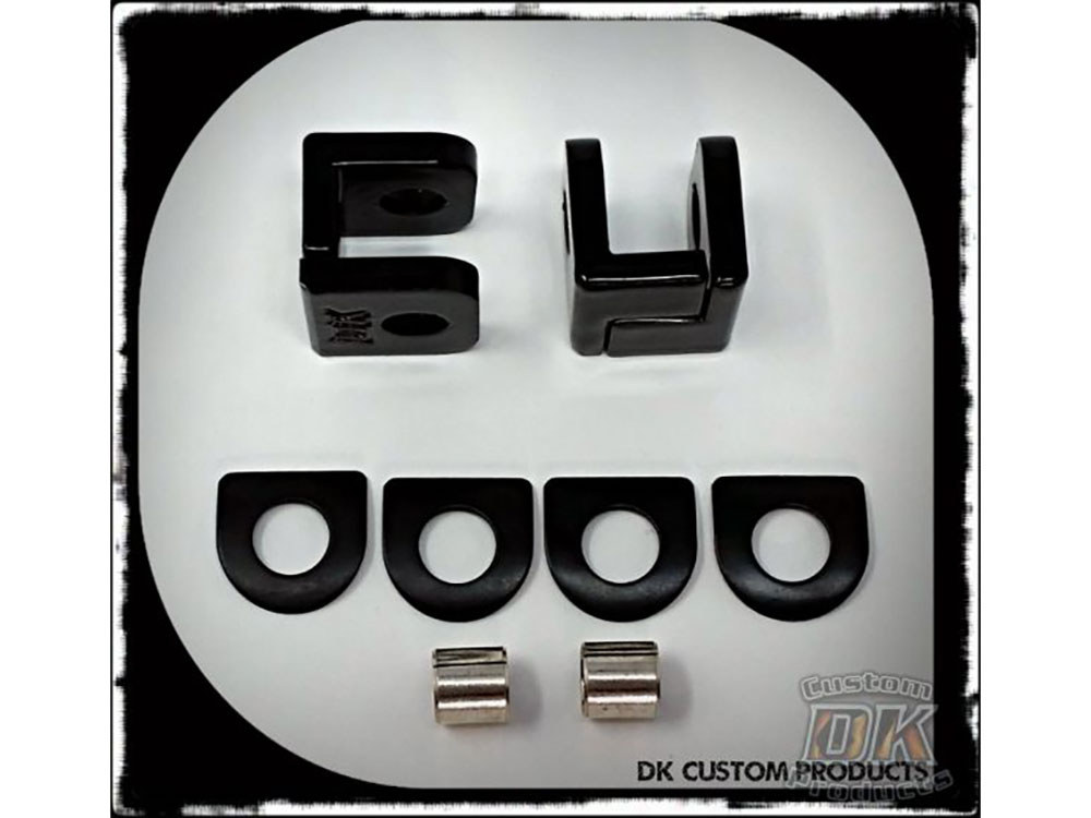 Footpeg Adapters - Black. Fits Earlier Style Footpegs to Softail 2018up. - Image 2