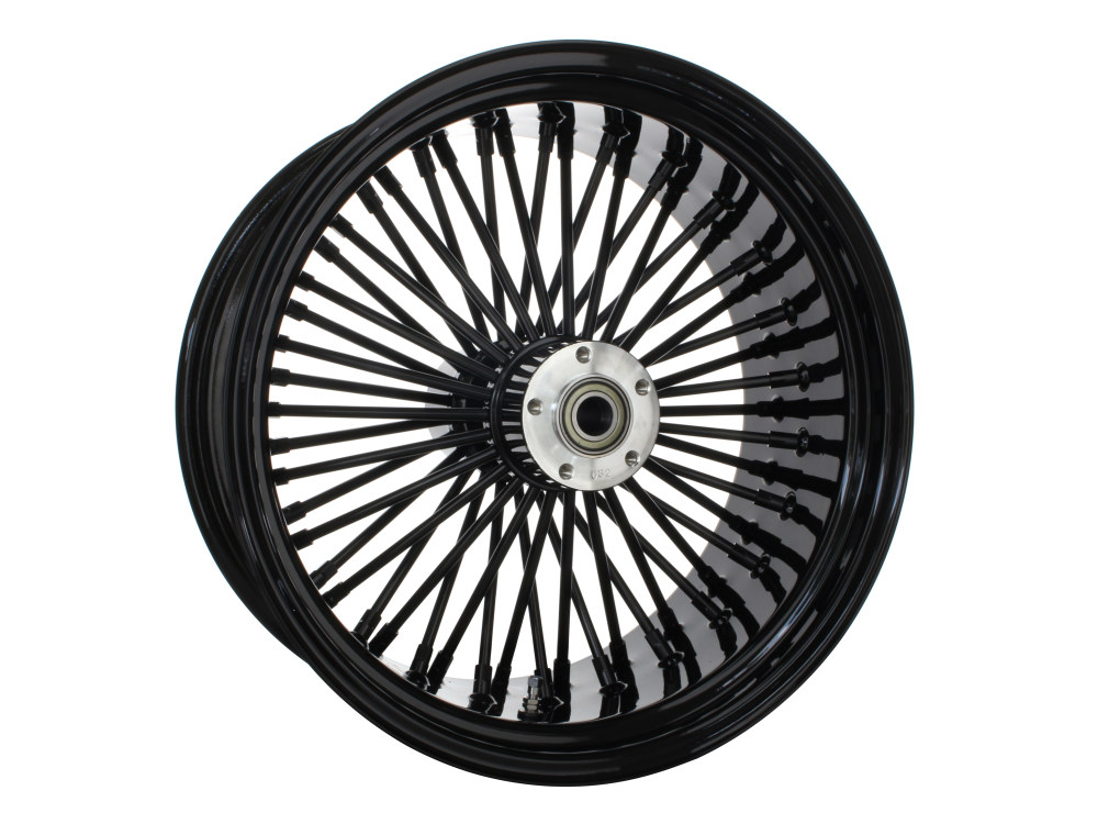 18in. x 8.5in. Mammoth Fat Spoke Rear Wheel - Gloss Black. Fits Softail Breakout 2013-2017 & Rocker 2011.