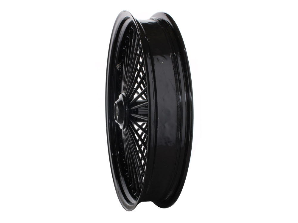 21in. x 3.5in. Mammoth Fat Spoke Front Wheel - Gloss Black. Fits FX Softail 2011-2015. - Image 2