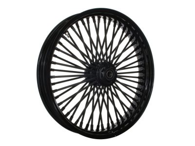 21in. x 3.5in. Mammoth Fat Spoke Front Wheel - Gloss Black. Fits Mid Glide Dyna 2012-2017 & FX Softail 2018up.
