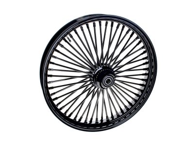 23in. x 3.5in. Mammoth Fat Spoke Front Wheel - Gloss Black. Fits Fatboy 2018up