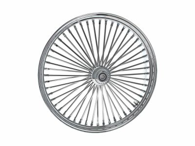 26in. x 3.5in. Mammoth Fat Spoke Front Wheel - Chrome. Fits Softail Heritage 2011up, Deluxe 2011-2020, Slim 2012-2021 & Fatboy 2011-2017