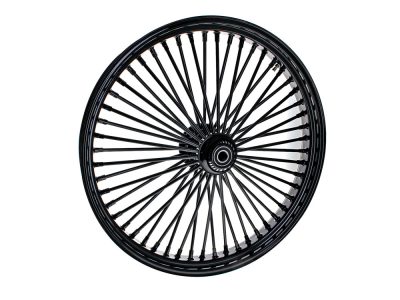 26in. x 3.5in. Mammoth Fat Spoke Front Wheel - Gloss Black. Fits Softail Heritage 2011up, Deluxe 2011-2020, Slim 2012-2021 & Fatboy 2011-2017