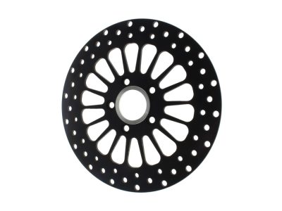 11.5in. Rear Super Spoke SS2 Disc Rotor - Black. Fits Big Twin 2000up & Sportster 2000-2010