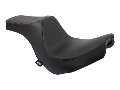 Predator 3 Dual Seat - Smooth Black. Fits Sport Glide & Low Rider 2018up, Low Rider S 2020up & Low Rider ST 2022up