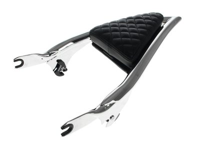 Diamond Stitch Apex Sissy Bar Backrest - Chrome. Fits Touring 2009up.