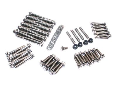ARP 12 Point Engine Fastener Show Bike Kit. Fits Twin Cam 1999-2017.