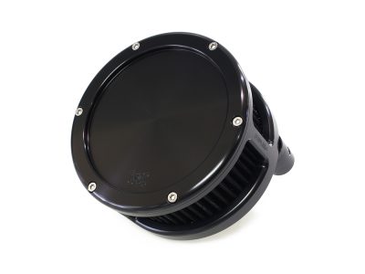 BA Air Cleaner Kit - Black with Solid Cover. Fits Touring 2017-2024 & Softail 2018-2024