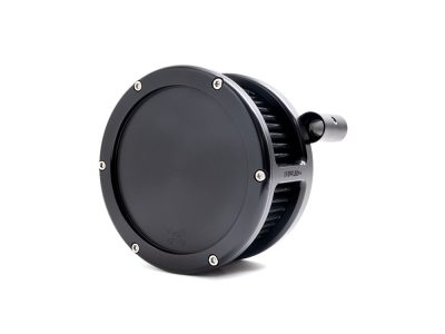 BA Air Cleaner Kit - Black with Solid Cover. Fits Touring 2008-2016, Softail 2016-2017, CVO Softail 2011-2017 & Dyna Low Rider S 2016-2017 with Throttle-by-Wire