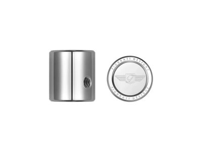 Heel-Toe Shifter Cover - Stainless with Figurati Designs Logo. Fits Touring 1982up & FL Softail 1986-2017