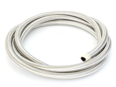 3/8in. Braided Steel Oil Line - 10 Foot Roll.