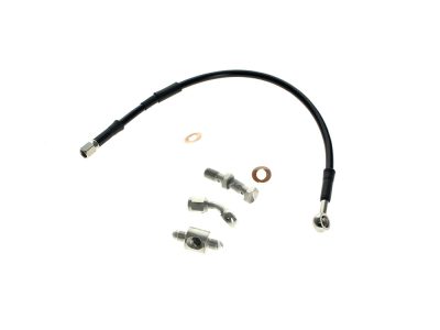 Rear Brake Line - Black. Fits Dyna 1991-1999