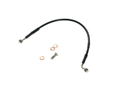 Rear Brake Line - Black. Fits Dyna 2008-2011