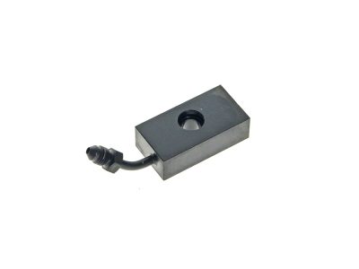 ABS Front Brake Line Adapter - Black. Fits Softail 2018up with Single Disc